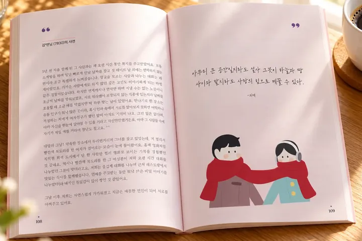 108–109쪽 김*연 님의 사연 펼침면